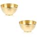 2pcs Decorative Copper Bowl Water Offering Bowl Buddhist Sacrifice Bowl Buddhism Supply