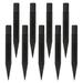 10 Pcs Solar Lights Outdoor Ground Spikes Stakes Replacement Ground Stake Spike Ground Stakes for Solar Light Land Light Outdoor Plastic