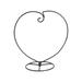 AntiGuyue WINOMO Heart Shaped Ornament Display Stand Iron Hanging Stand Rack Holder for Hanging Glass Globe Air Plant Terrarium Witch Ball Christmas Ornament and Home Wedding Decoration (Black)