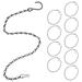 15 Pcs Bird Feeders Hanging Ornaments Hanging Basket Chains Metal Hook Chains Flower Basket Chain Black Chain for Hanging Hanging Chain Birdcage Iron
