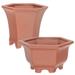 2 Pcs Orchid Pot Living Toom Decore Vintage Planter Household Plant Container Outdoor Flowerpot Succulent Bonsai Pots Cactus Pot Terracotta Plant Pots Tray Ceramics