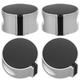 4 Pcs Oven Replacement Stove Knobs Gas Range Knobs Burner Knobs Replacements Rotary Switch Buttons Stove Control Knobs Gas Stove Knob Stove Major Zinc Alloy