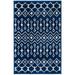 Rugs.com Moroccan Trellis Collection Rug â€“ 2 x 3 Navy Blue Medium Rug Perfect For Entryways Kitchens Breakfast Nooks Accent Pieces