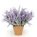 Melotizhi 4 Bushes FLOWER ARRANGEMENTS Lavender Flower Stems Sprays Make Gorgeous And Full Bridal Bouquets And Wedding Centerpieces Artificial Purple Lavender Flowers for DIY Table and Floral Arrange