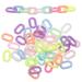 200 Pcs Jewlery Chains Linking Chain Rings Chain Links Connectors Plastic Chain Chain Bracelet Acrylic