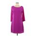 Old Navy Casual Dress - Shift: Purple Solid Dresses - Women's Size Medium