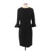 Donna Morgan Casual Dress - Sheath: Black Solid Dresses - Women's Size 8