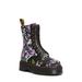 Sinclair Hi Vintage Floral Platform Boots - Black - Dr. Martens Boots