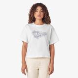 Dickies Women's Floral Graphic Boxy T-Shirt - White Size M (FS304)