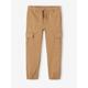 Pull-On Cargo-Type Trousers for Boys taupe