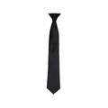 Premier Colours Mens Satin Clip Tie (Black) - One Size