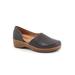 Women's Addie Casual Flat by SoftWalk in Dark Grey (Size 9 M)