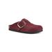 Women's Big Easy Mule by White Mountain in Burgundy Suede (Size 10 M)
