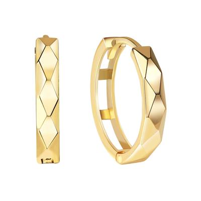 Paar Creolen FIRETTI "Schmuck Geschenk Gold 375 Ohrschmuck Creole", gold (gelbgoldfarben), Ohrringe, Damen, Gelbgold 375 Image