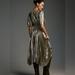 Anthropologie Dresses | Anthropologie Silver Asymmetrical Dress Size Medium | Color: Silver | Size: 8