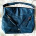 Michael Kors Bags | Euc Michael Kors Large Evie Hobo Teal Blue Supple Pebbled Leather Shoulder Bag | Color: Blue/Silver | Size: Os