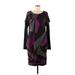 BOSS by HUGO BOSS Casual Dress - Sweater Dress: Purple Graphic Dresses - Women's Size Medium