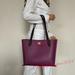 Coach Bags | Coach C0692 Willow Pebble Leather Tote In Colorblock Deep Plum Shoulder Bag | Color: Purple | Size: Large (Please See Measurement For Detail)