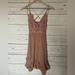 Free People Dresses | Free People Adella Slip Dress Size Small | Color: Pink/Tan | Size: S