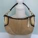 Coach Bags | Coach - Tan Suede Hobo Handbag W/Metallic Leather And Gold Studs | Color: Gold/Tan | Size: L 7" X W 11" X Strap Drop 6.5"