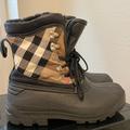 Burberry Shoes | Burberry Limited Edition All Weather Boots With Shearling And Leather Detail | Color: Black | Size: 9-10