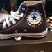 Converse Shoes | Custom Embroidered Converse | Color: Black | Size: 7.5