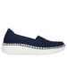 Skechers Women's Wilshire Blvd Loafer Shoes | Size 9.5 | Navy | Textile | Vegan | Machine Washable