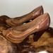 American Eagle Outfitters Shoes | American Eagle Brown Faux Leather With Thick Heels, Size 8.5 | Color: Brown | Size: 8.5