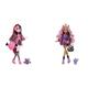 Monster High Mattel Clawdeen - Puppe mit Animal-Print-Pullover und schaurig-schönem Longsleeve-Top & Draculaura Puppe - Vamp-tastische Mode