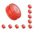 Paowsietiviity 10 set D1 Spin Ball Professional YoYo Size E Bearing with String Red