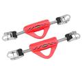 SPYMINNPOO 2PCS Diving Fin Spring Strap, Stainless Steel Buckle, Secure Connection, Comfortable and Resilient Heel Strap (Red)