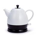 DameCo Ceramic Electric Kettle Cordless Water Teapot, Teapot-Retro 1L Jug, 1350W Water Fast For Tea Fast (Color : White) interesting