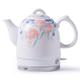 Ceramic Electric Kettle Cordless Water Tea jug, 1.5L Tea jug-Retro Jug, 1350W Water Fast for Tea, Coffee, Soup, Oatmeal-Removable Base, voluntary Power Off,Boil Dry Protection-White interesting