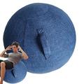 Exercise Ball Cover, 55/65/75cm Seat Ball Office Cover Yoga Ball Cover Gymnastics Ball Cover for Fitness Ball Pilates Yoga Ball Balance Ball (Without Ball)