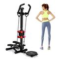 Home Fitness Stepper Machine - Stair Swing Stepper Legs Trainer Machine with Wireless Training Computer And Handrail - Up-Down Stepper for Beginners and Advanced Users Efficency