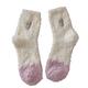 CALCET Fluffy socks Winter Women'S Socks Embroidered Coral Velvet Towel Socks Mid-Calf Christmas Socks 5 Pairs-D-35-41