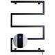 GRASKY Towel Warmer, Wall Mounted Electric Black Heated Towel Rack Radiator for Bathroom, 304 Stainless Steel Heated Towel Rail with Adjustable Temperature (Hardwired) wwyy