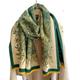 CBLdF Ponchos For Women Winter Scarf For Women Shawls Wraps Print Blanket Lady Thick Warm Stoles-Green