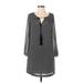 BCBGMAXAZRIA Casual Dress - Shift: Gray Dresses - Women's Size X-Small