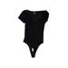 rue21 Bodysuit: Black Tops - Women's Size Medium