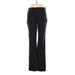 Eddie Bauer Casual Pants - High Rise Flared Leg Boyfriend: Black Bottoms - Women's Size 4