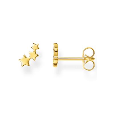 Single-Ohrstecker THOMAS SABO "Sterne gold, Sterne silber, H2142-001-21, H2142-413-39", gold (gelbgoldfarben), Ohrringe, Damen, Silber 925 (Sterlingsilber) Image