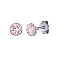 Paar Ohrstecker FIRETTI "Schmuck Geschenk Silber 925 Ohrschmuck", bunt (silberfarben, pink, pink), Ohrringe, Damen, Silber 925 (Sterlingsilber), mit Zirkonia (synth.)