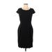 Elle Casual Dress - Sheath: Black Solid Dresses - Women's Size 6