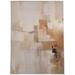 Beige/Rust Rectangle 5' x 7' Kitchen Mat - KAVKA DESIGNS Zenith Kitchen Mat 60.0 x 84.0 x 0.08 in pink/brown | Wayfair MWMAT-17302-5X7-MGT2779