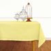 Solino Home Cotton Linen Hemstitch Tablecloth Cotton Blend in White/Yellow | 144 W x 0.3 D in | Wayfair SHCL000TC144YW