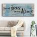 Gracie Oaks Forever Always - Wrapped Canvas Textual Art Canvas, Solid Wood in Black/Blue/Gray | 8 H x 20 W x 1.5 D in | Wayfair