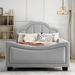 Rosdorf Park Hiroyuki Cloud-Shaped Platform Bed w/ Guardrail Plastic in Gray | 34 H x 41.5 W x 80 D in | Wayfair DEB342EBA0A44B36B446109E0687D2FD