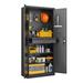 WFX Utility™ Steel Single Storage Cabinet ( 70.87" H x 31.5" W x 15.75" D) Steel in Black | 70.87 H x 31.5 W x 15.75 D in | Wayfair