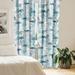 East Urban Home Tropical Nature Curtains Aloha Art Flamingo Pair of Dark Teal Dark Seafoam Microfiber | 63 H x 28 W in | Wayfair